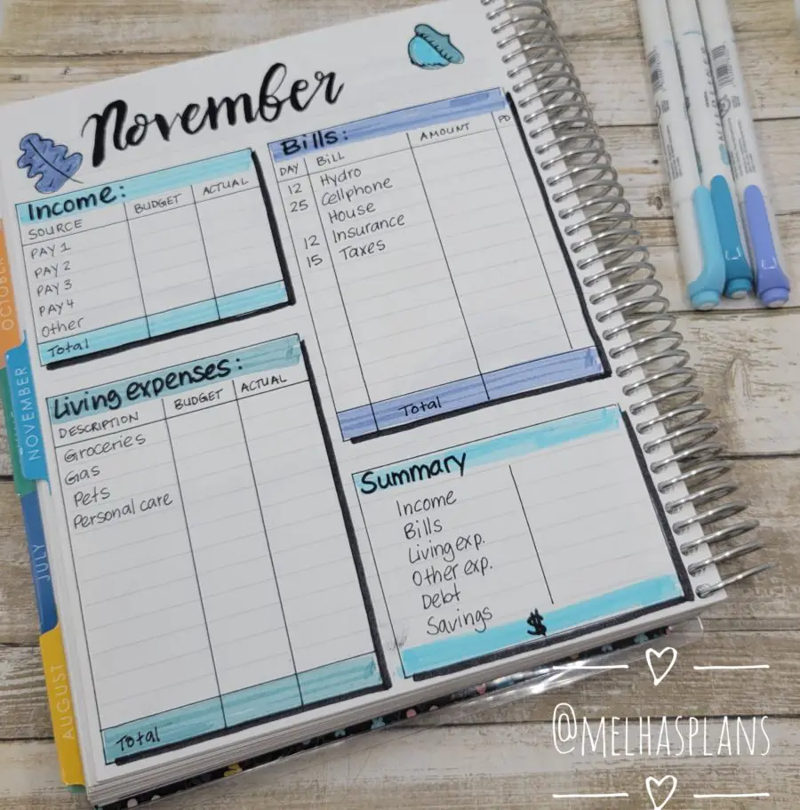 How to Create a Simple Monthly Budget Layout