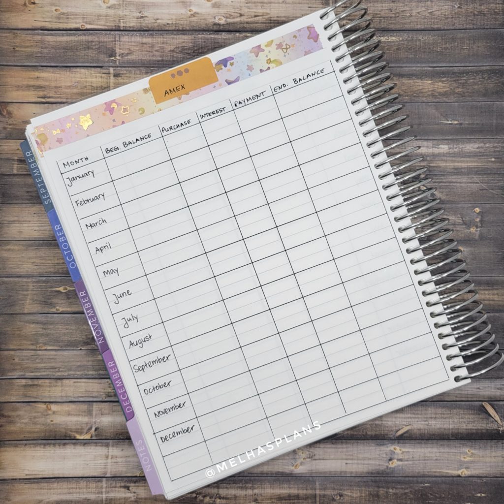 Budget Planner Setup Tracker