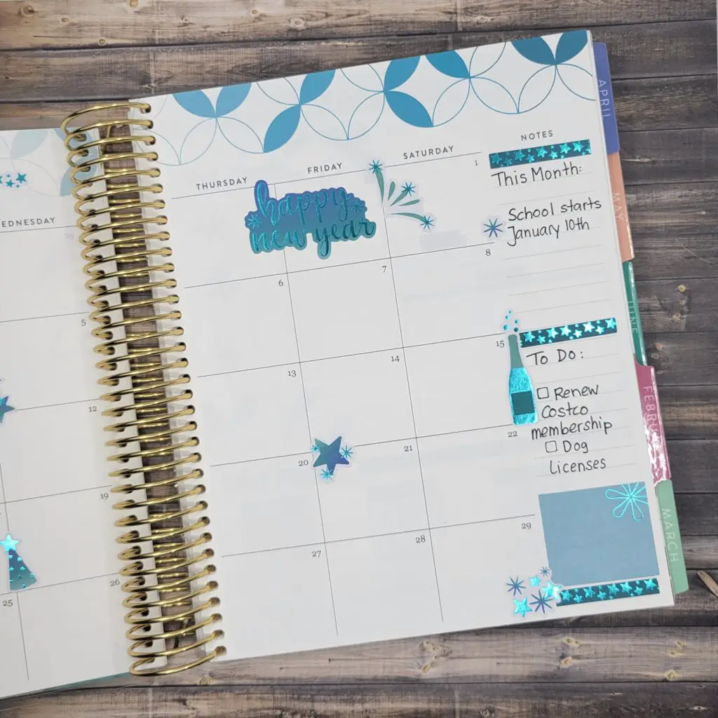 Monthly Planner Overview