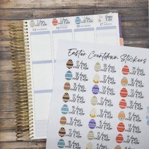 Printable Easter Countdown Stickers