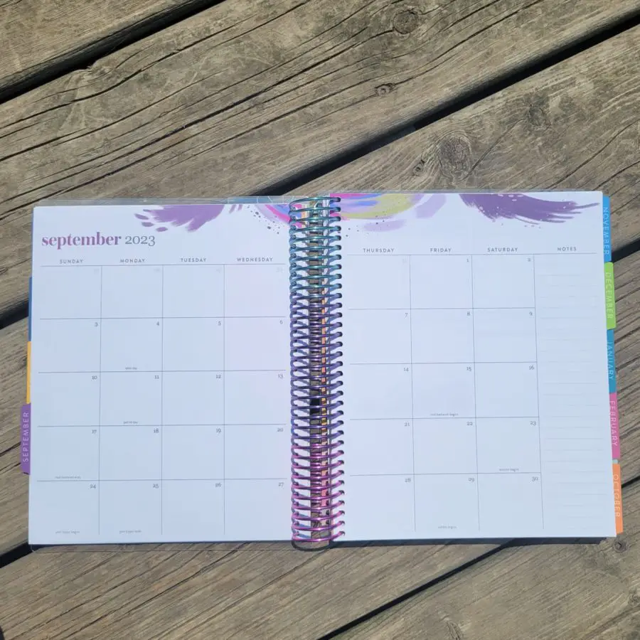 Erin Condren Planner Monthly Layout