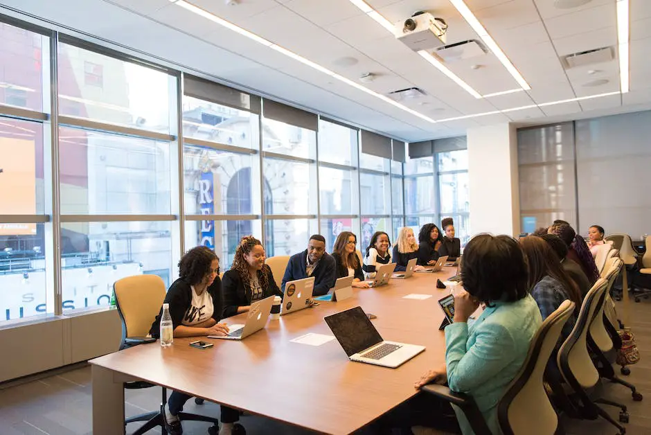 Image of professionals networking in a conference room